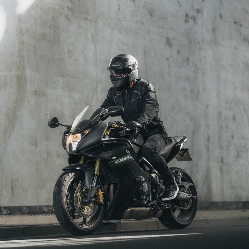 Veste moto Ozone Pulse noir-gris