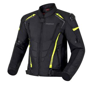 Veste de moto Ozone Pulse noir-jaune fluo