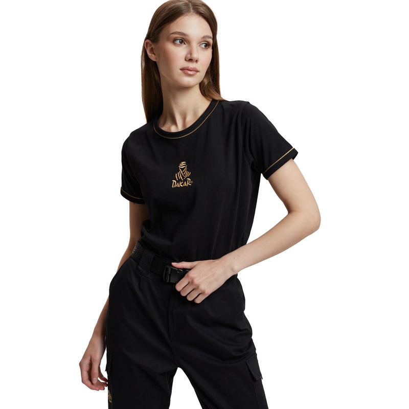 T-shirt femme DAKAR VIP 36 or-noir