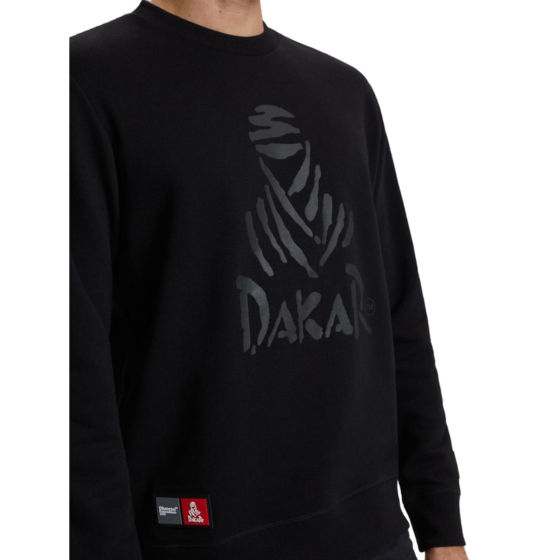 Sweat à capuche pour hommes DAKAR DKR CREW 04 noir
