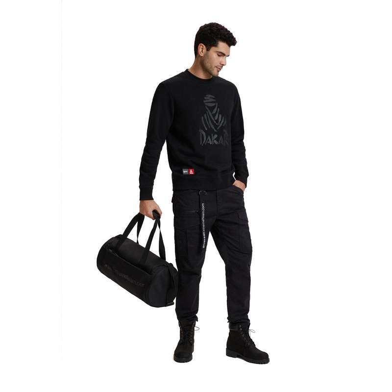 Sweat à capuche pour hommes DAKAR DKR CREW 04 noir