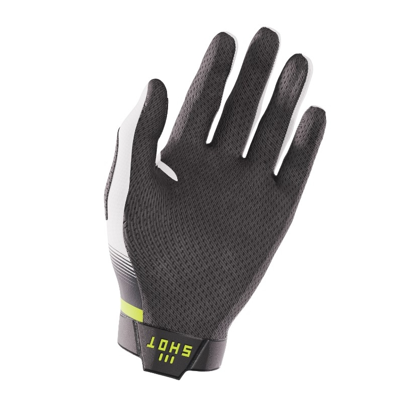 Gants de motocross Shot Aerolite Husqvarna LE blanc-noir en solde soldes