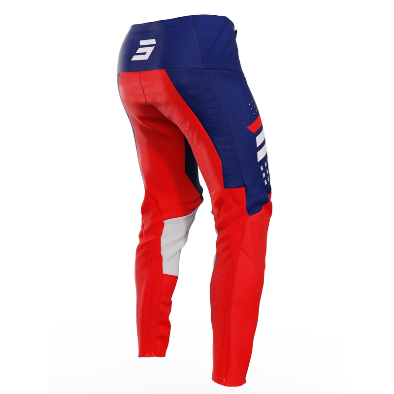 Pantalon Motocross Shot Contact Camo 2.0 rouge et bleu soldes