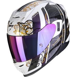 Casque moto intégral Scorpion EXO-520 EVO Air Fasta blanc caméléon