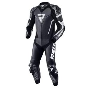 Combinaison moto Rebelhorn Rebel noir-blanc