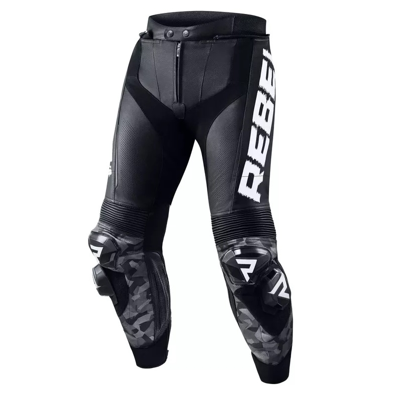 Combinaison moto Rebelhorn Rebel noir-blanc