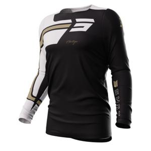 Maillot de motocross Shot Contact Heritage marron-blanc-noir soldes