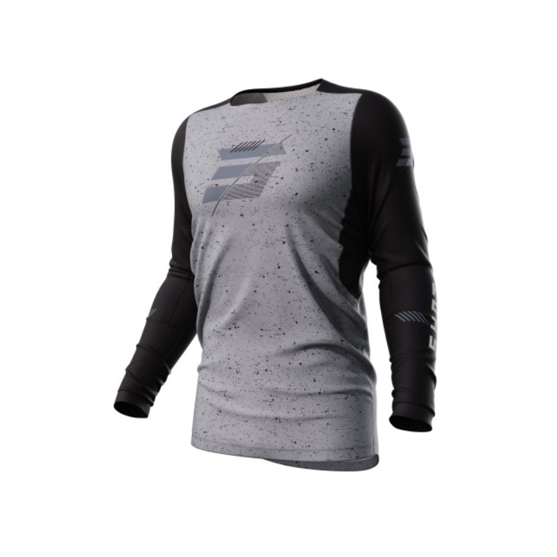 Maillot motocross Shot Contact Speck noir-gris soldes
