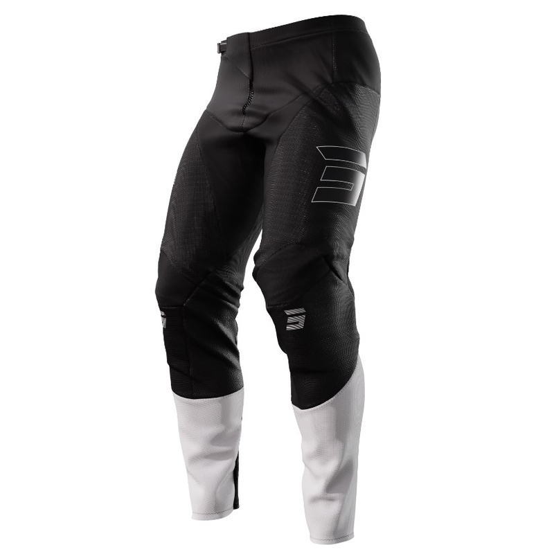 Pantalon de motocross pour femme Shot Contact Shelly noir et blanc soldes