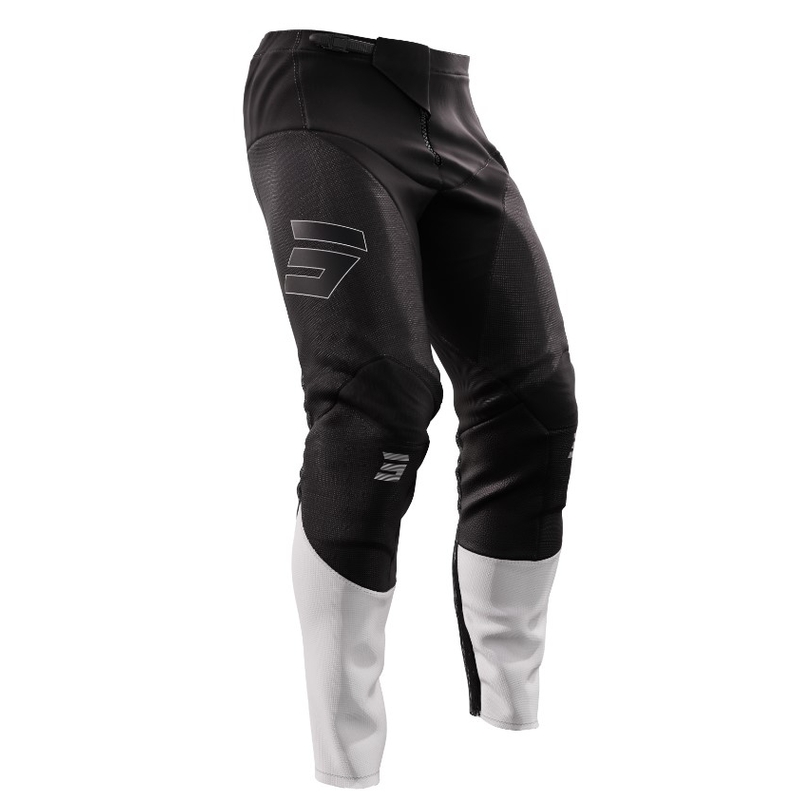 Pantalon de motocross pour femme Shot Contact Shelly noir et blanc soldes