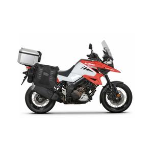Complete set of SHAD TERRA TR40 adventure saddlebags and SHAD TERRA aluminium 37L topcase, including mounting kit SHAD SUZUKI DL 1000 V-Strom/ DL 1050 V-Strom