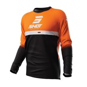 Maillot motocross Shot Devo Reflex noir-orange soldes