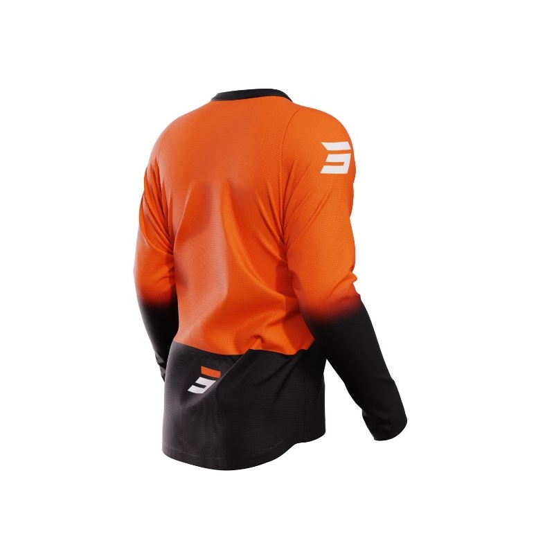 Maillot motocross Shot Devo Reflex noir-orange soldes