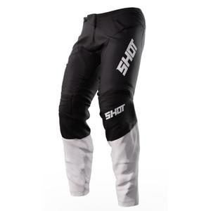 Shot Devo Reflex Motocross Pants Black and White soldes