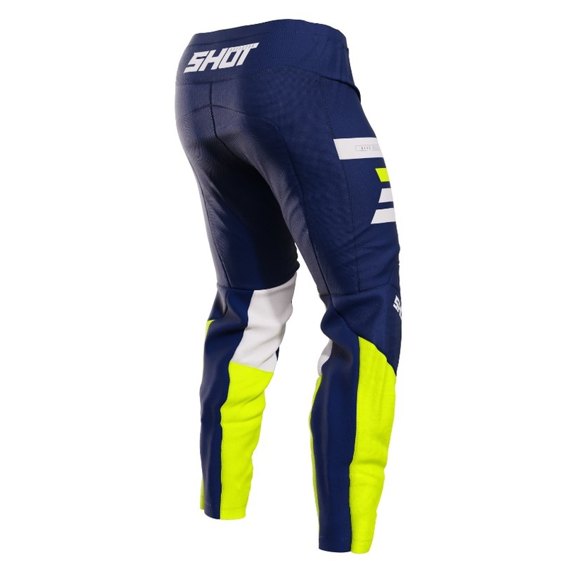 Motokrosové kalhoty Shot Devo Reflex modro-bílo-fluo žluté výprodej