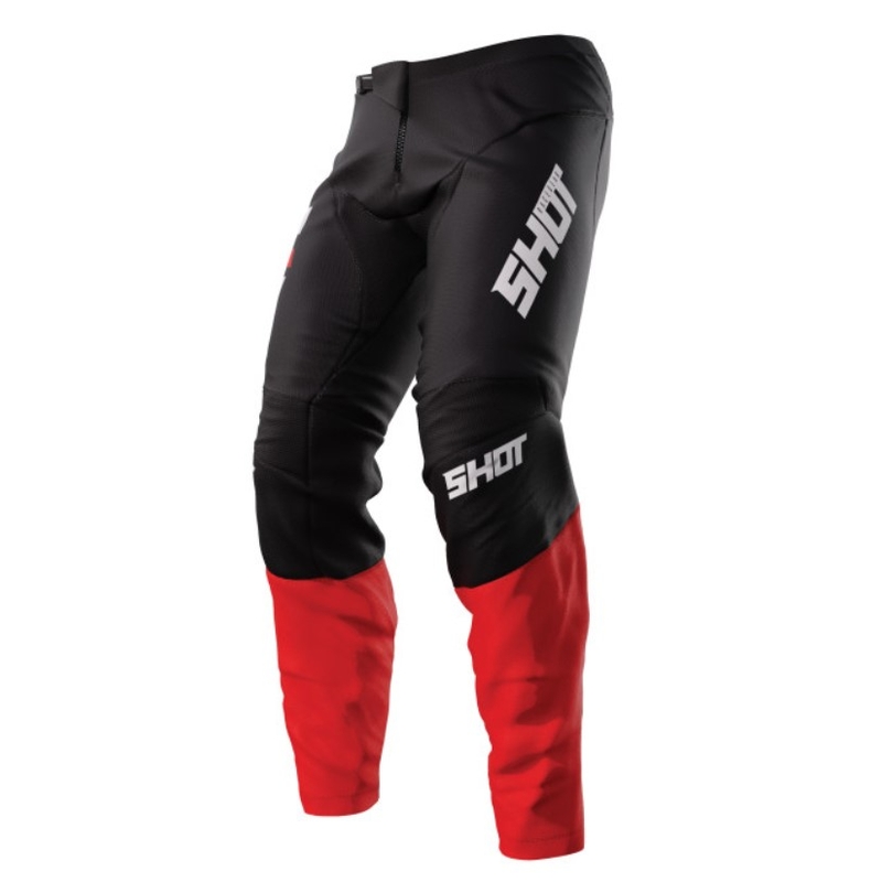 Shot Devo Reflex Motocross Pants Black and Red soldes