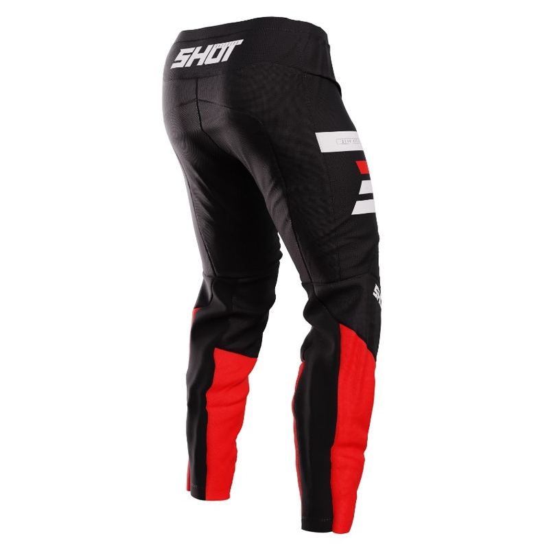Shot Devo Reflex Motocross Pants Black and Red soldes