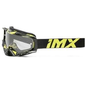 Lunettes de motocross iMX Dust Graphic noir-jaune fluo