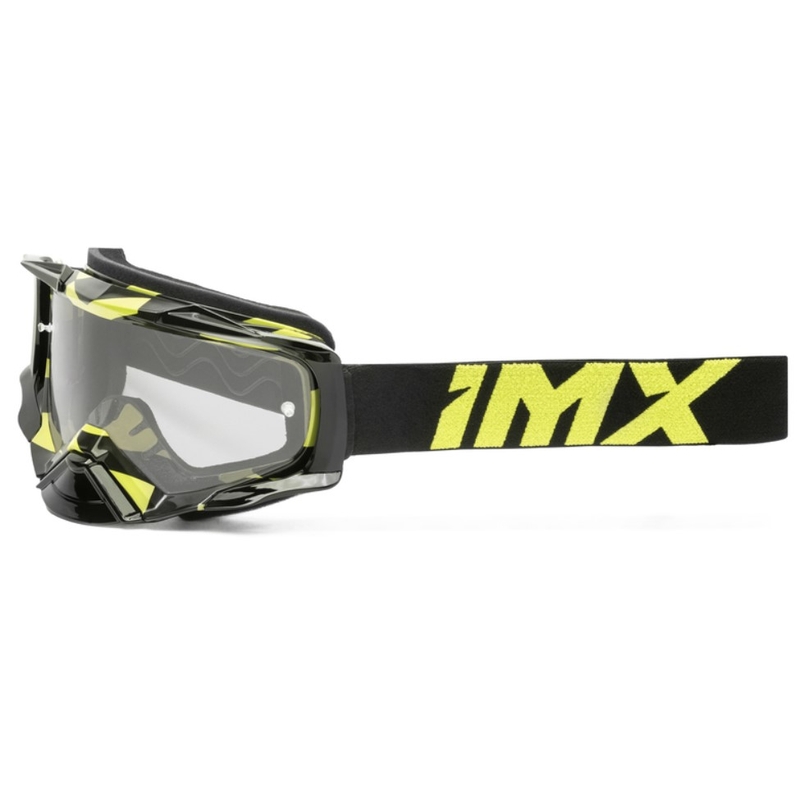 Lunettes de motocross iMX Dust Graphic noir-jaune fluo