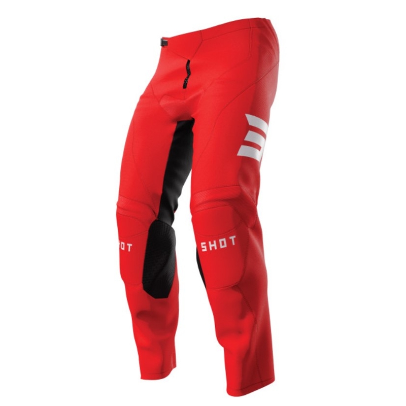 Pantalon de motocross Shot Raw Escape noir et rouge soldes