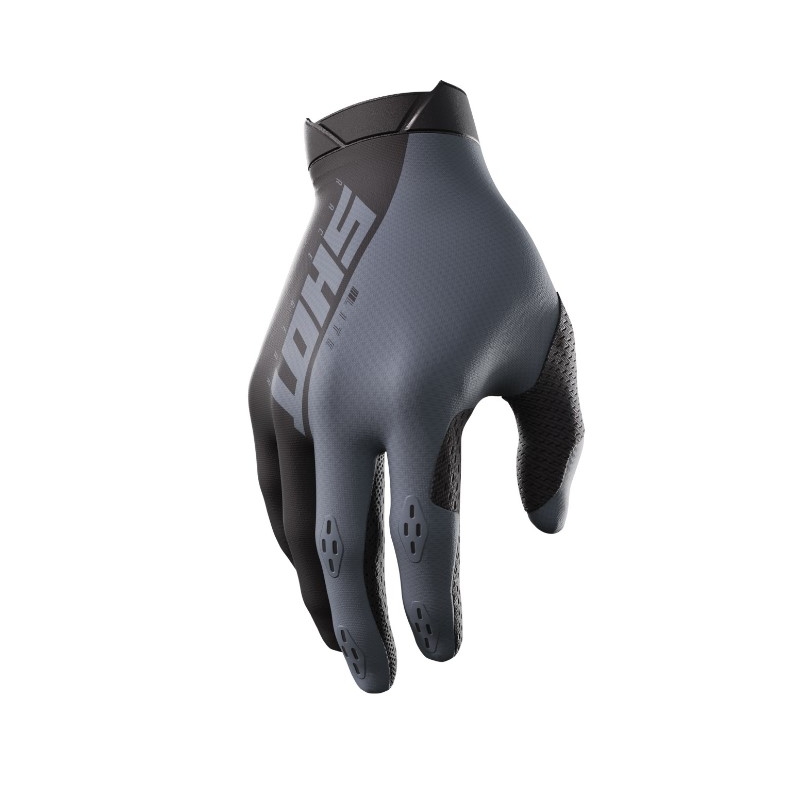 Gants de motocross Shot Lite noir-gris soldes