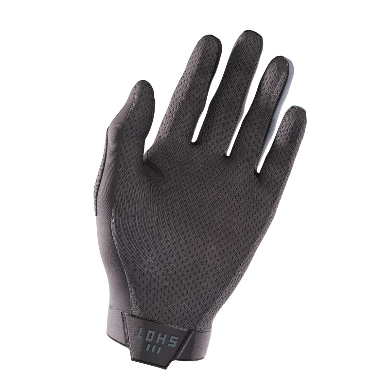 Gants de motocross Shot Lite noir-gris soldes