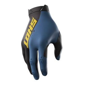 Gants de motocross Shot Lite noir-jaune-bleu soldes