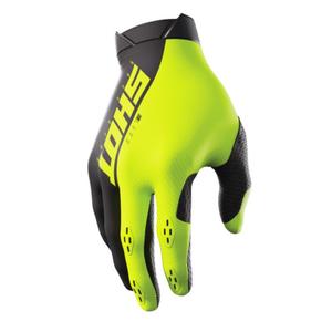 Gants de motocross Shot Lite noir-jaune fluo soldes