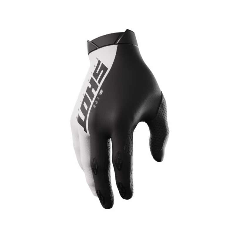 Gants de motocross Shot Lite noir et blanc