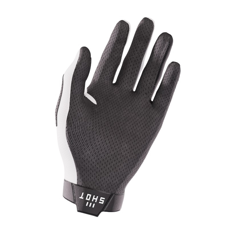 Gants de motocross Shot Lite noir et blanc