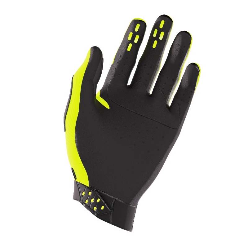 Gants de motocross Shot Race noir-jaune fluo soldes