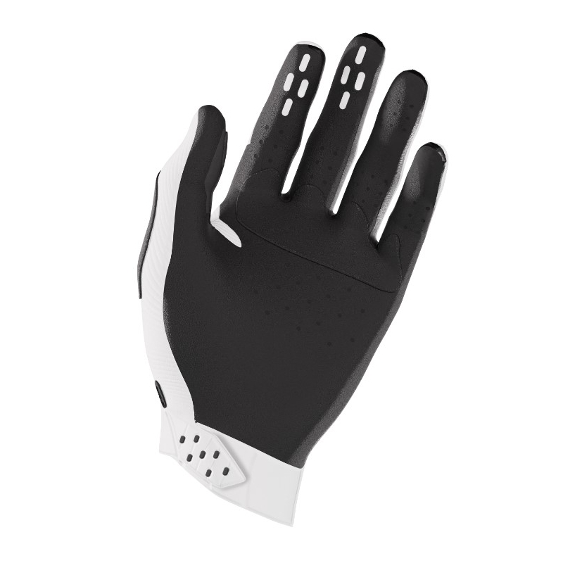 Gants de motocross Shot Race blanc-noir