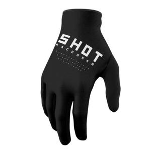 Gants de motocross Prise de vue brute noir et blanc soldes