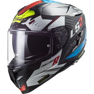 Casque moto intégral LS2 FF327 Challenger CT2 Sporty noir-blanc-bleu