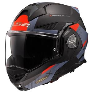 Casque moto LS2 FF901 Advant X Oblivion noir-bleu-rouge à visière relevable