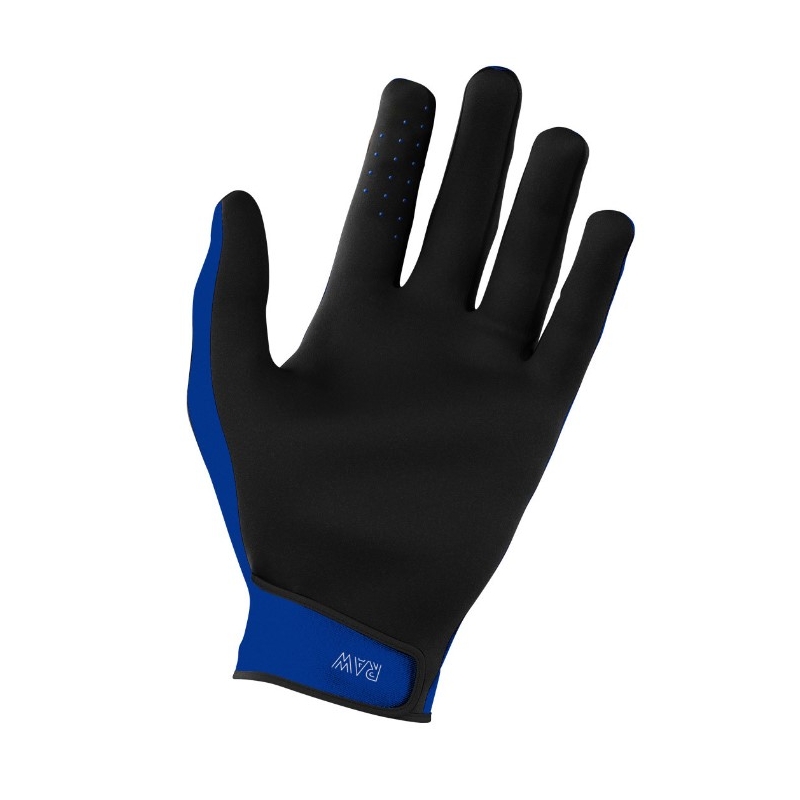 Gants de motocross Shot Raw noir-blanc-bleu soldes