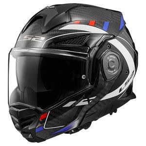 Casque de moto modulable LS2 FF901 Advant X C Future noir-blanc-bleu