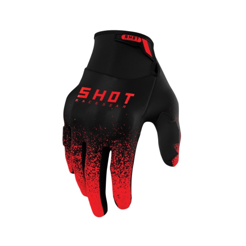 Gants de motocross Shot Drift Edge 2.0 noir-rouge