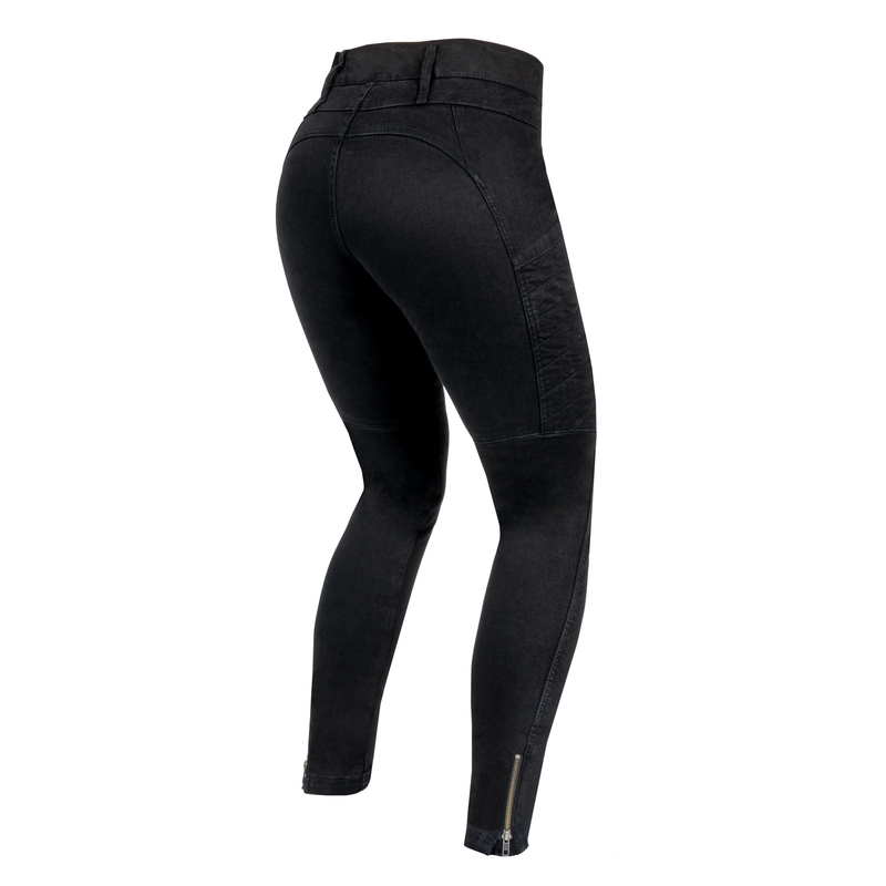 Jeans moto Rebelhorn Ash Black pour femme soldes