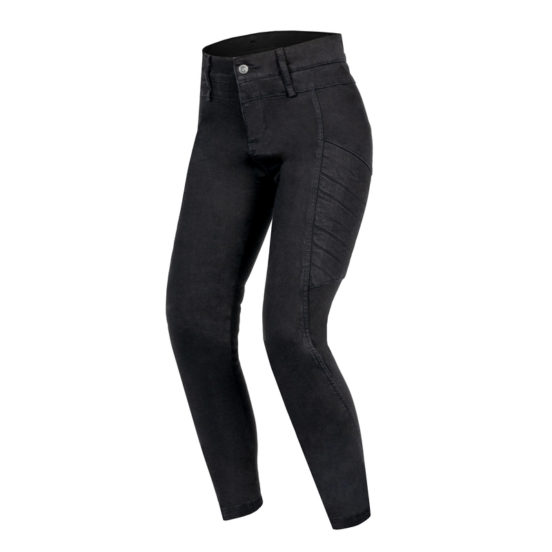 Jeans moto Rebelhorn Ash Black pour femme soldes