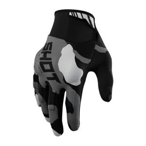 Gants motocross Shot Drift Camo noir-camo gris soldes