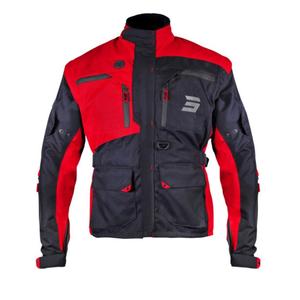 Veste de moto Shot Racetech noire et rouge