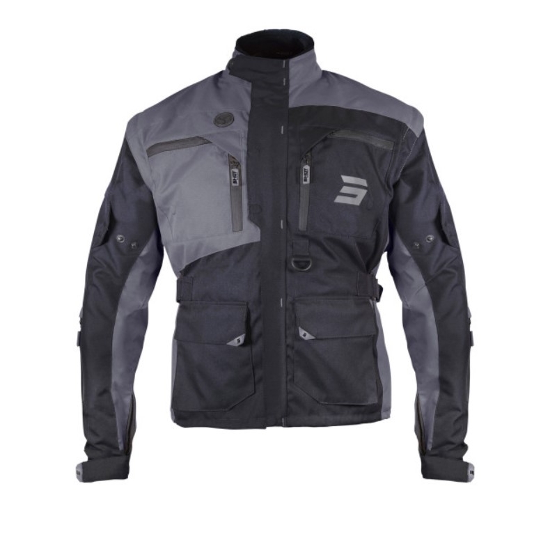 Veste moto Shot Racetech noir-gris