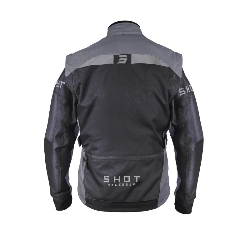 Veste moto Shot Racetech noir-gris