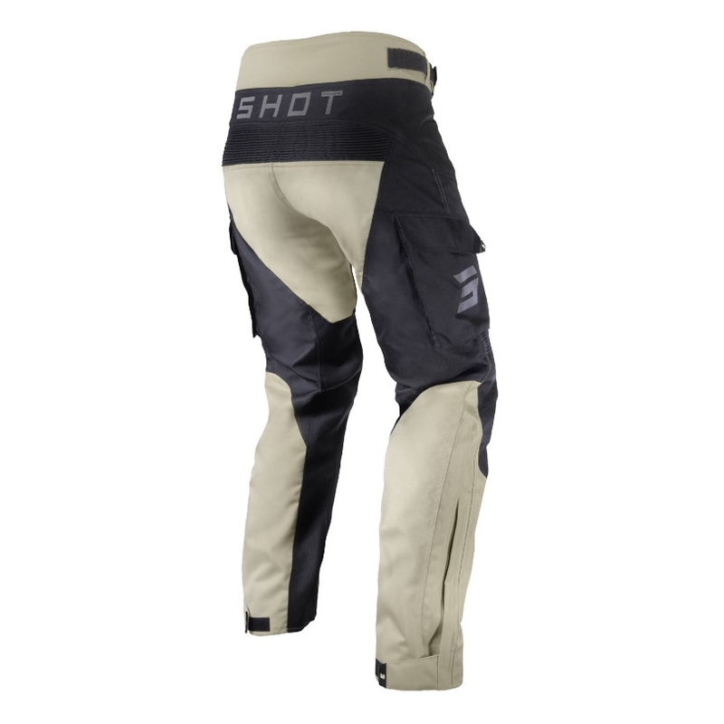 Pantalon de moto Shot Racetech noir et beige soldes