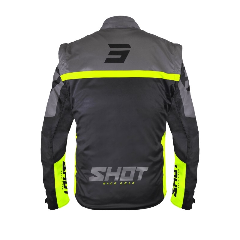 Softshellová bunda Shot Softshell Lite 2.0 černo-fluo žlutá