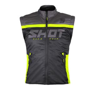 Gilet Softshell Shot Bodywarmer Lite 2.0 noir-jaune fluo soldes