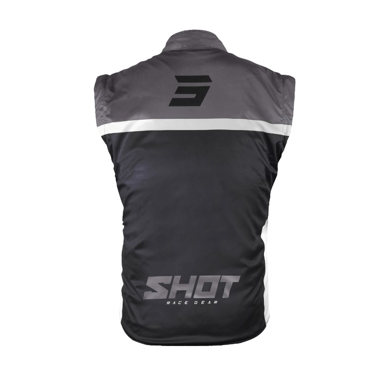 Gilet Softshell Shot Bodywarmer Lite 2.0 noir et blanc soldes