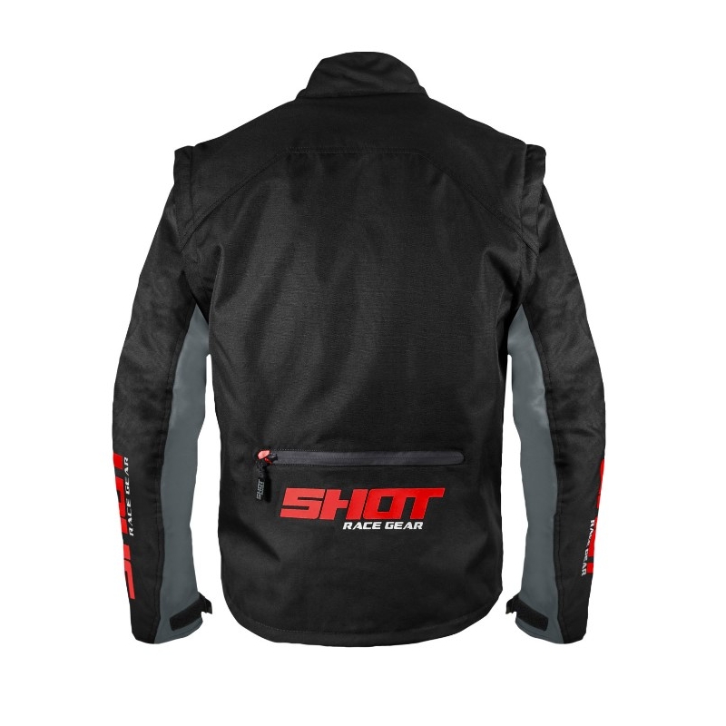 Veste moto Shot Contact Assault noir et rouge soldes