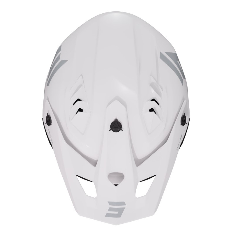 Casque moto Shot Jump blanc brillant